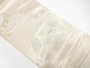 アンティーク　波に花蜀江模様織り出し袋帯（材料）